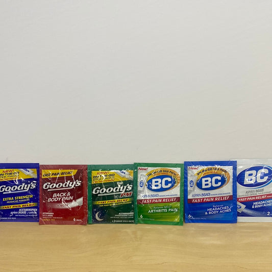 Goody’s and BC Pain Relief Powder