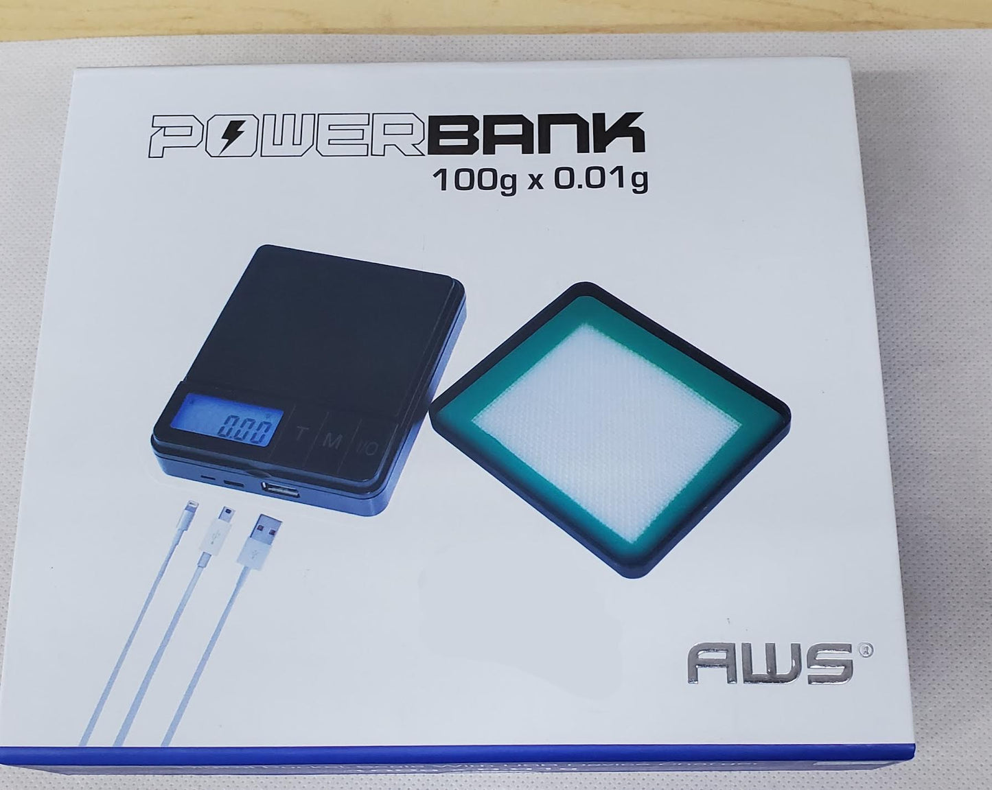 AWS Powerbank 100gx0.01g Scale