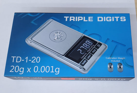 Triple Digits TD-1-20 20gx0.001g