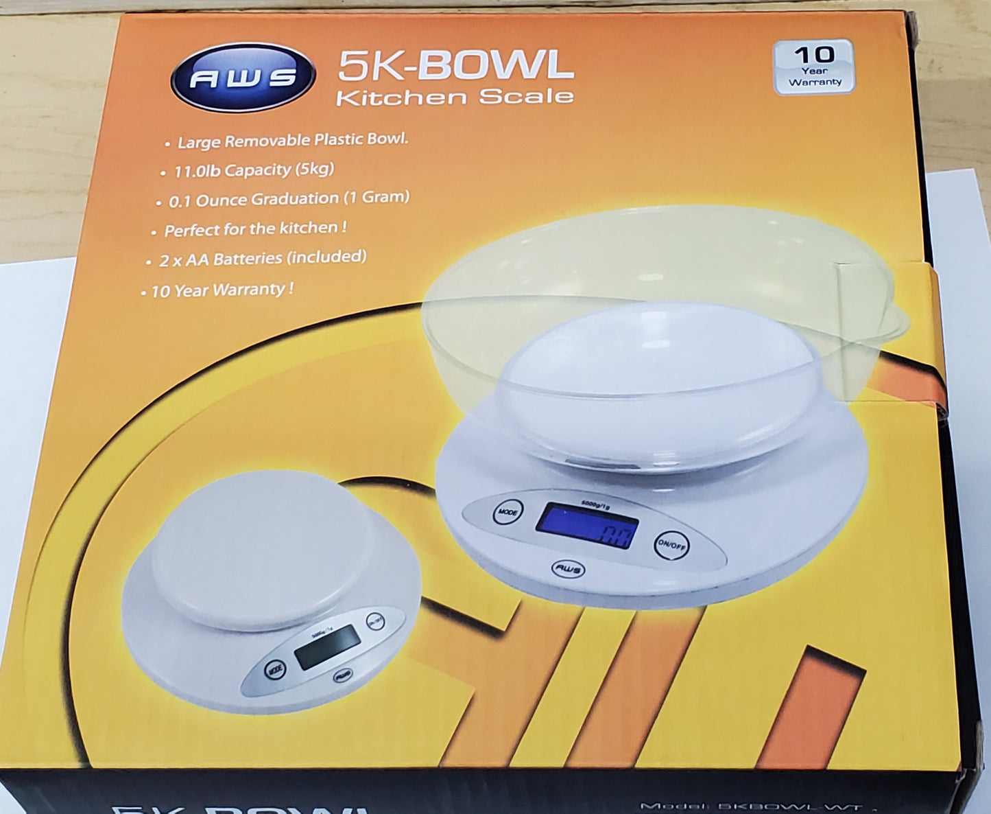 AWS 5K Bowl 11lb Large Capacity X 0.1 oz