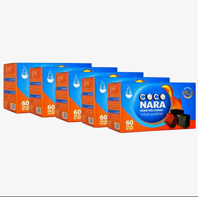 Coco Nara 60 pieces Cube Hookah Charcoal