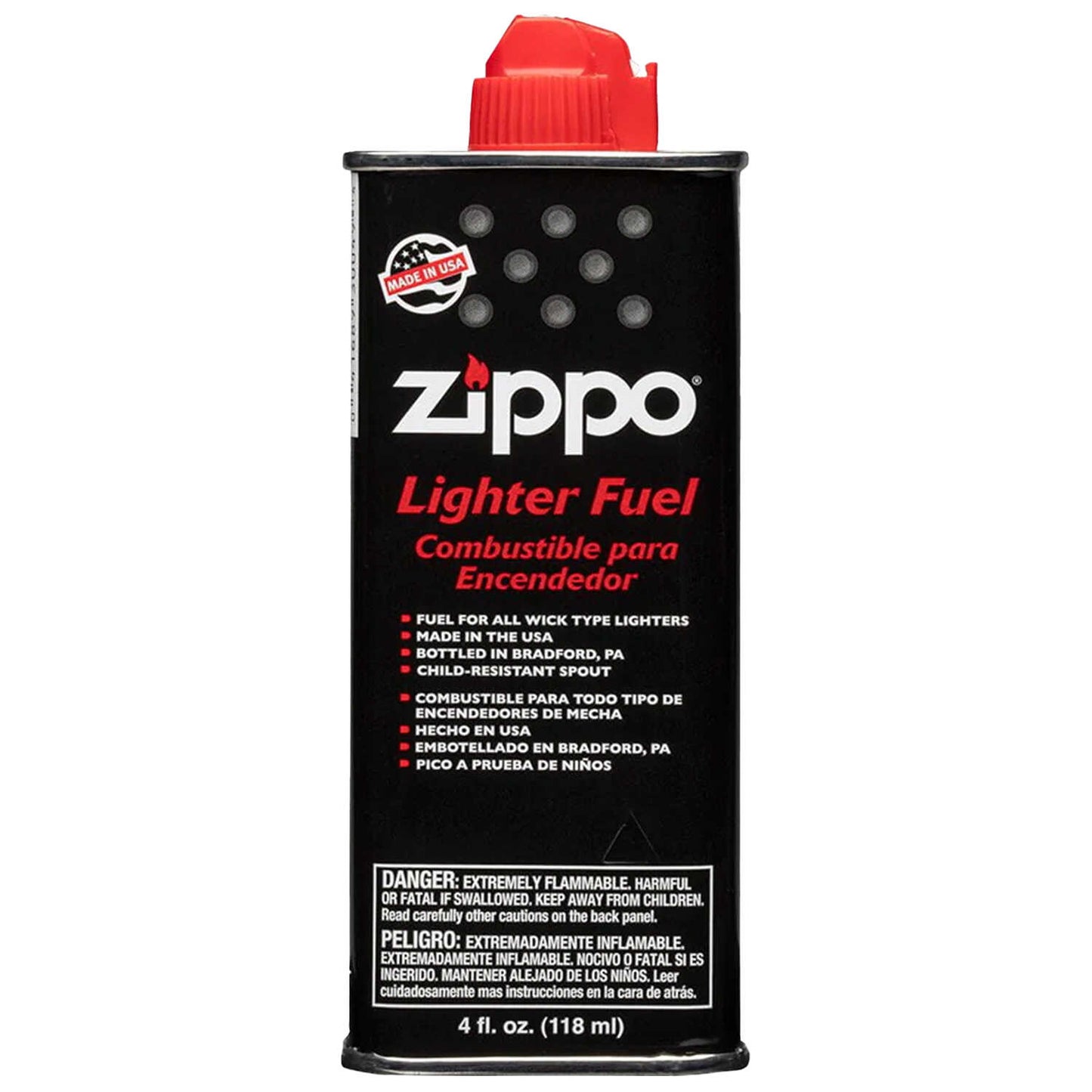 Zippo Premium Lighter Fuel Aluminum Container