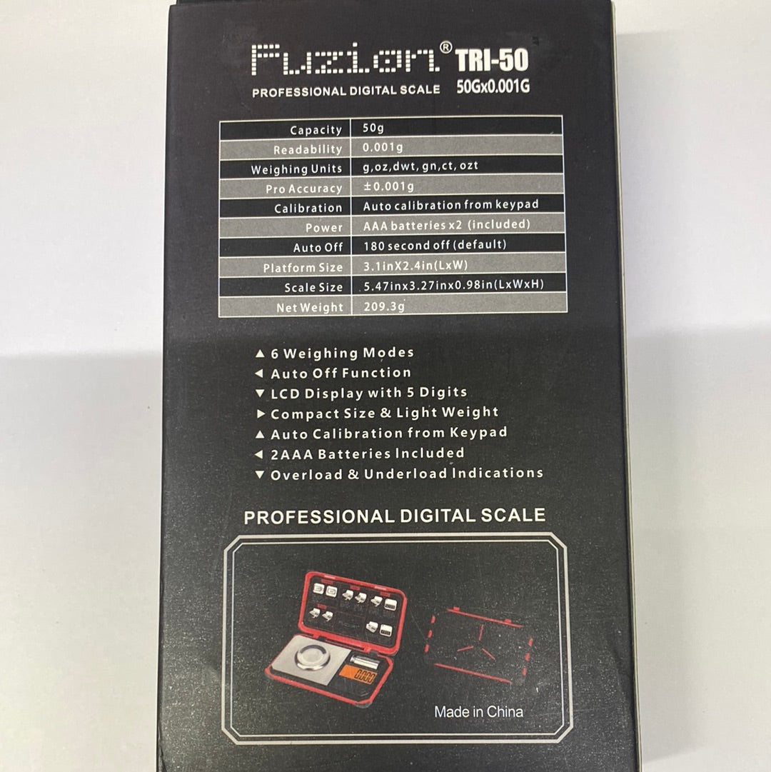 Fuzion TRI-50 50gx0.001g Scale