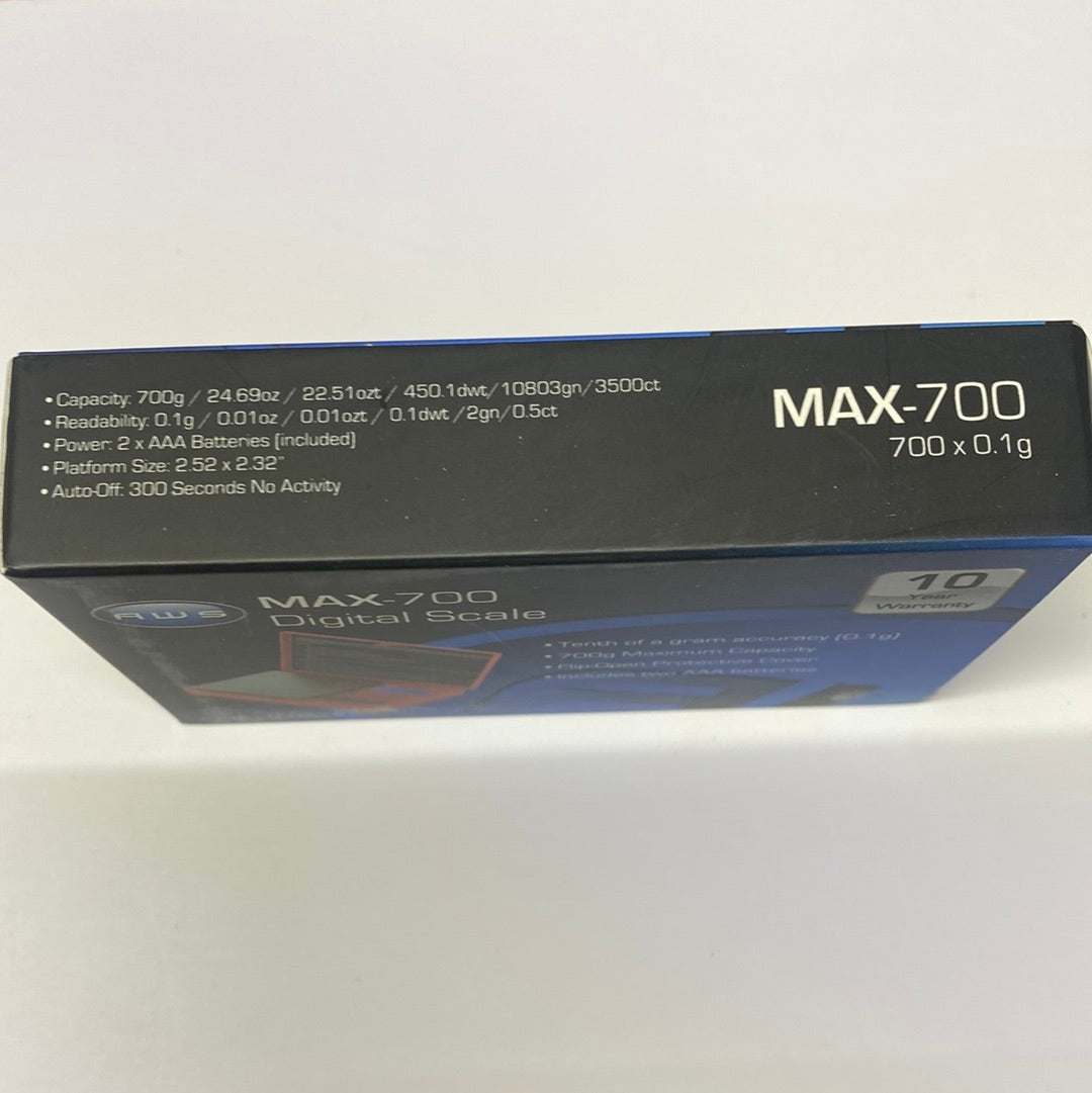 AWS MAX-700 700gx0.1g Scale