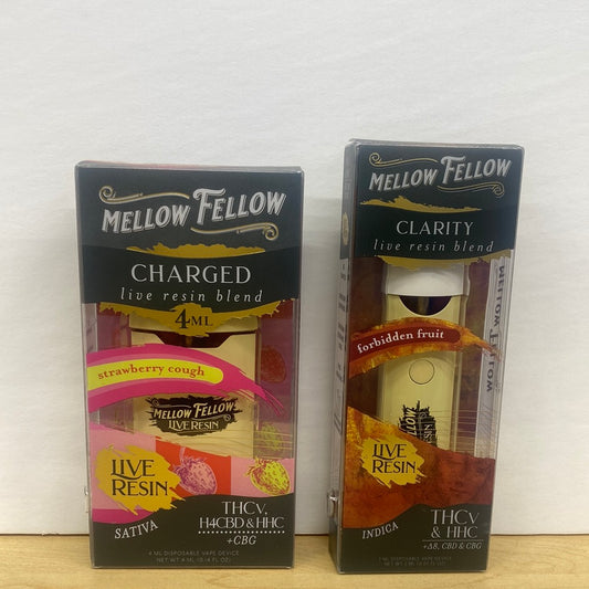 Mellow Fellow live resin blend disposable vape