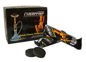 Deezer Quickflame Hookah Charcoal 10 Pack (Small)