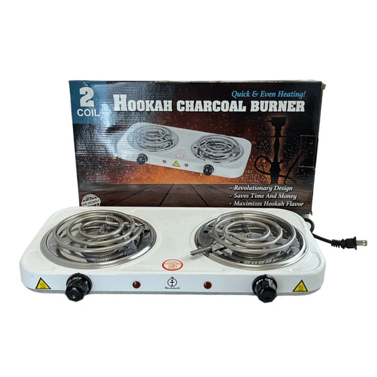 BADSHAH 2 COIL HOOKAH CHARCOAL BURNER